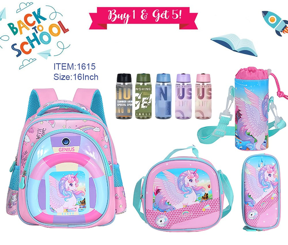 Character Backpack 41cm 5pcs Set