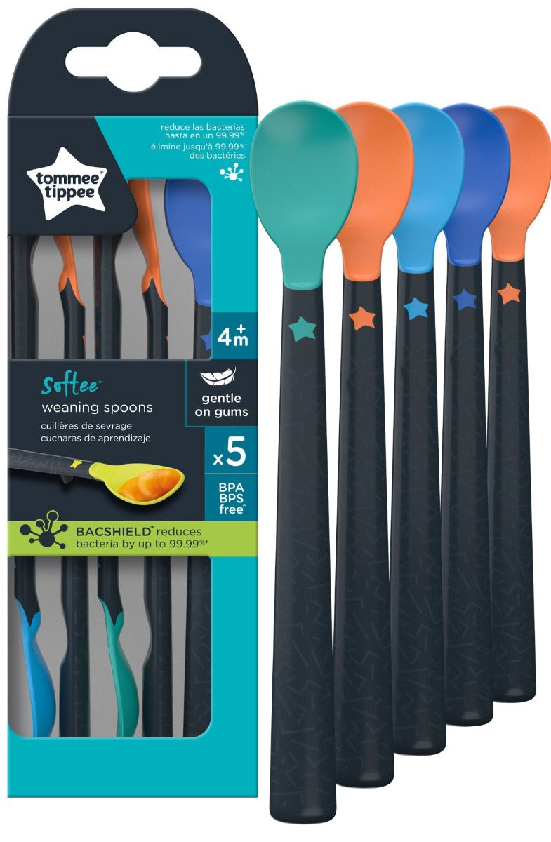 Tommee Tippee Pack of Softee Weaning Spoons - 5 Pcs