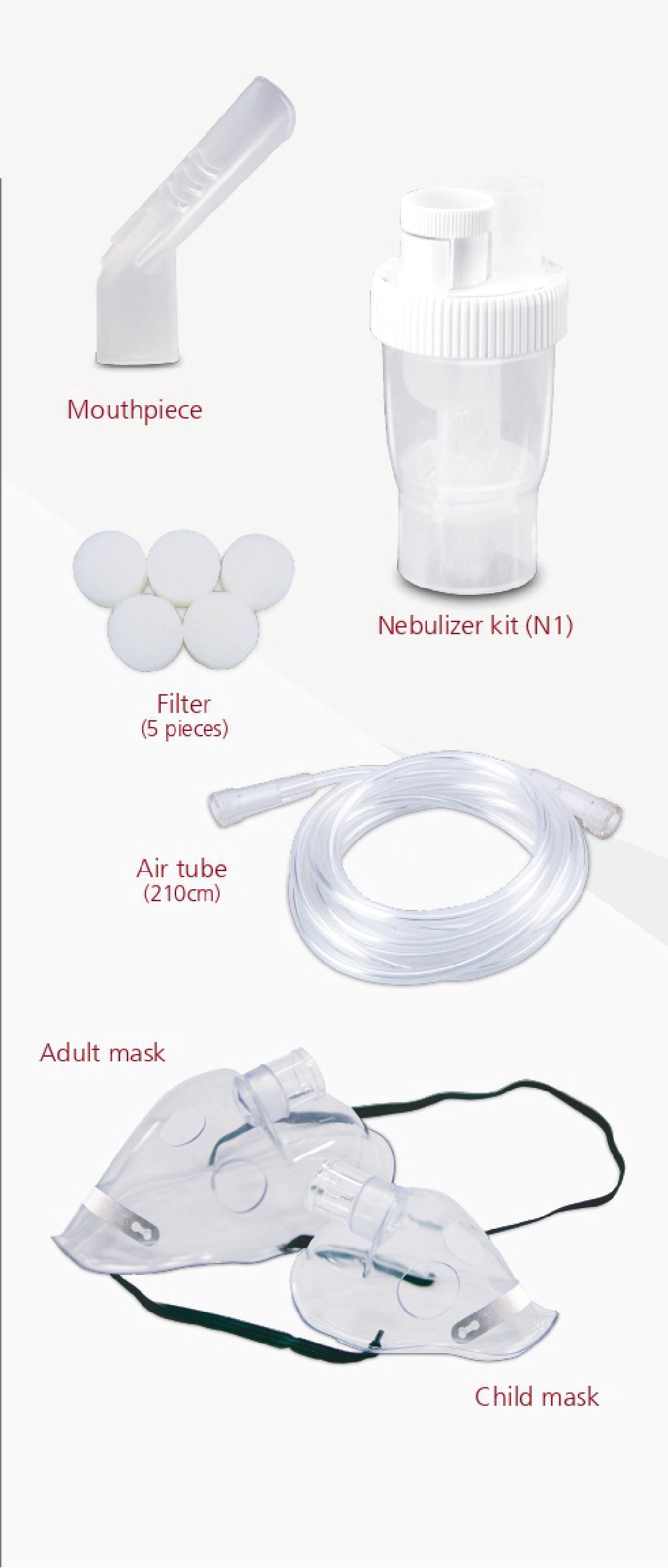 Rossmax Accessories for VAT Nebulizer (with regulator)