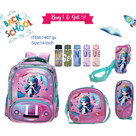 Character Backpack 36cm 5pcs Set