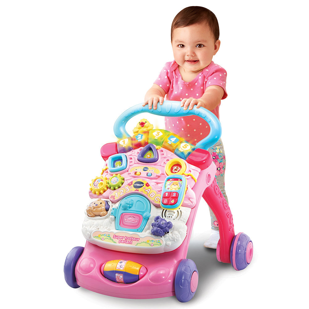 Vtech-Super Trotteur Parlant Rose