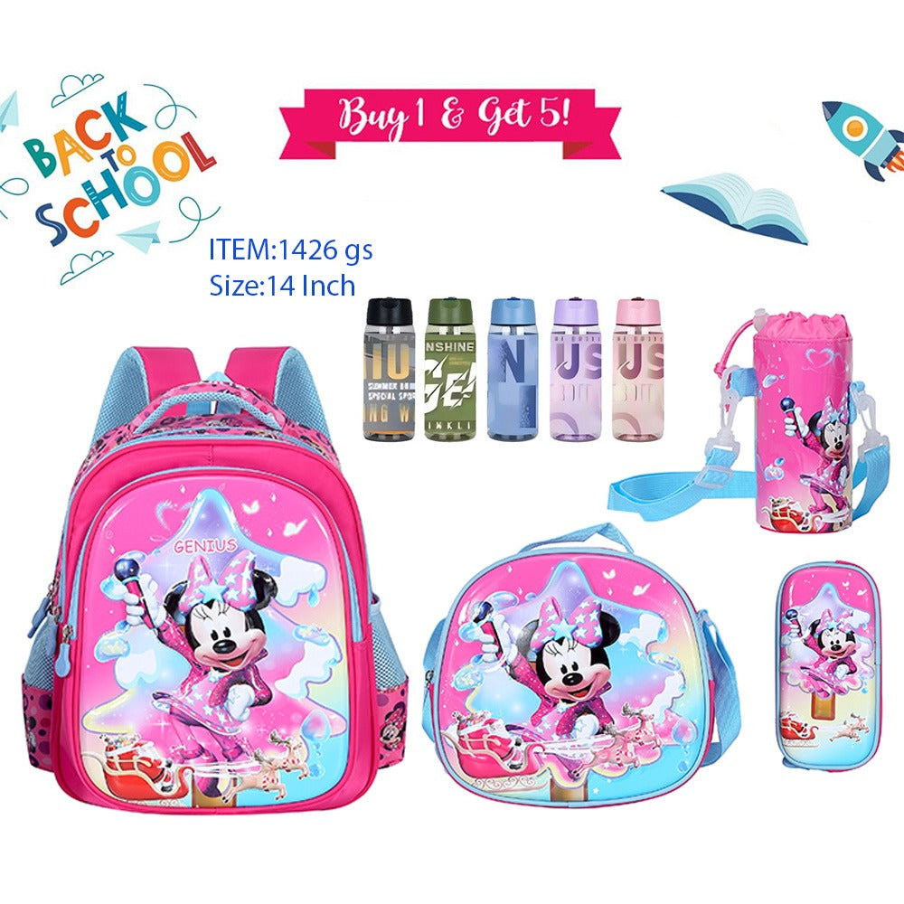 Character Backpack 36cm 5pcs Set