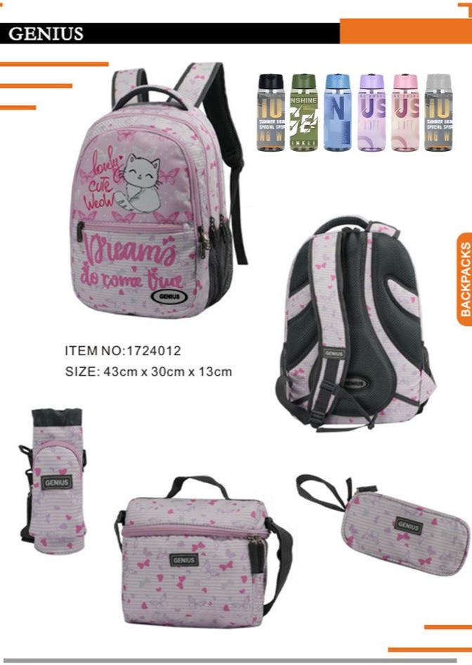 Backpack 43cm 5pcs Set