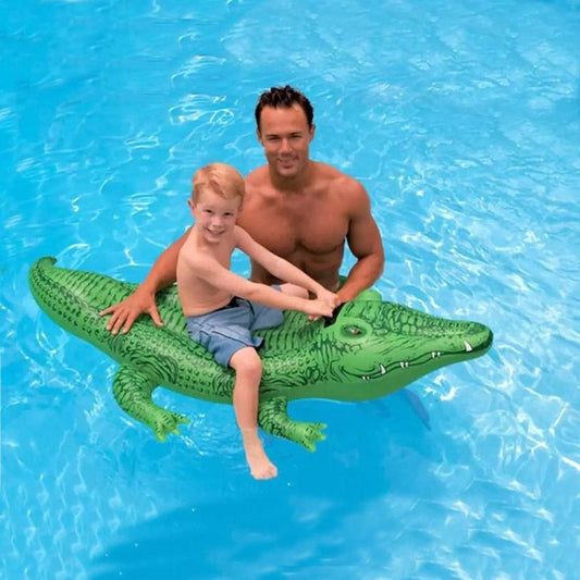 Intex Gator Ride On Inflatable Pool Float, Small Alligator 168X86 CM