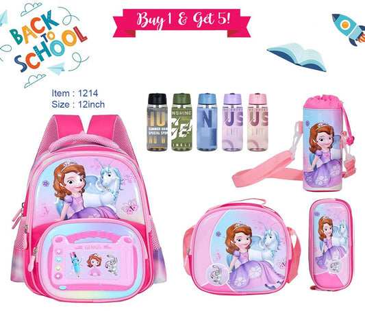 Character Backpack 30cm 5pcs Set