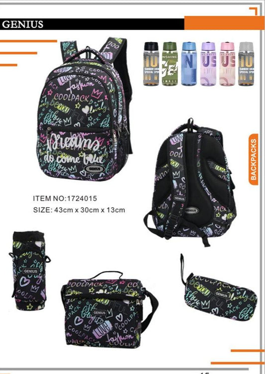 Backpack 43cm 5pcs Set