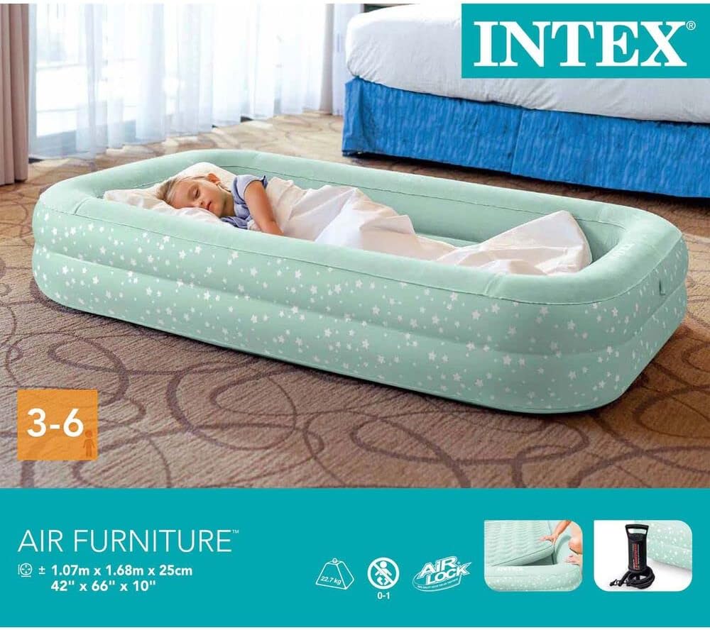 Intex  Kidz Travel Bed With Hand Pump