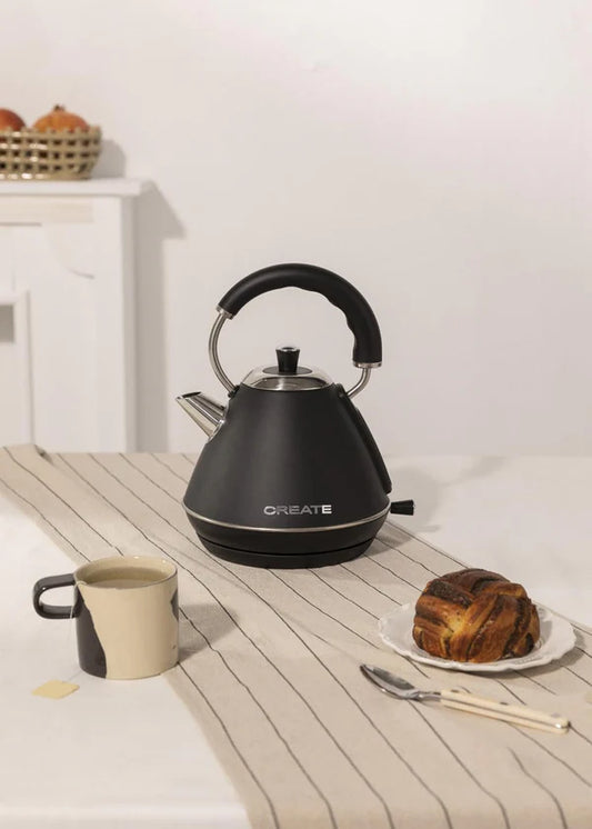 CREATE Retro Stylance 1L Electric Kettle, Black