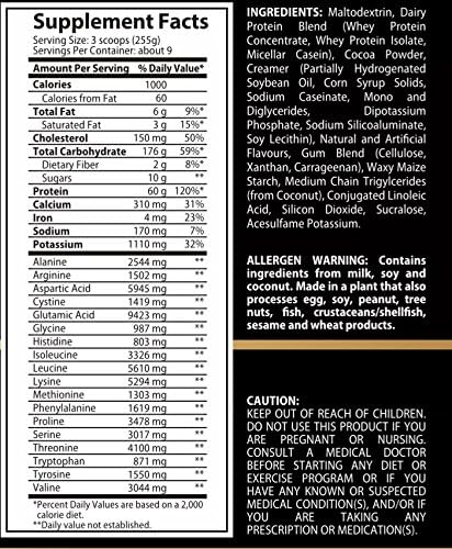 Challenger Nutrition Mass Superior Chocolate 18srv