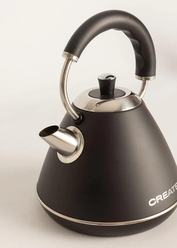 CREATE Retro Stylance 1L Electric Kettle, Black