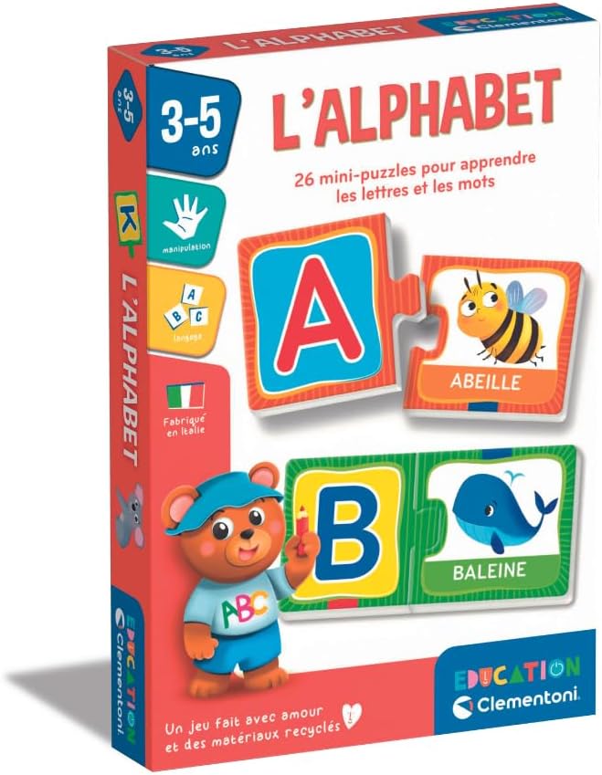 Clementoni The Alphabet | Contains 52 Cards | 3 Years