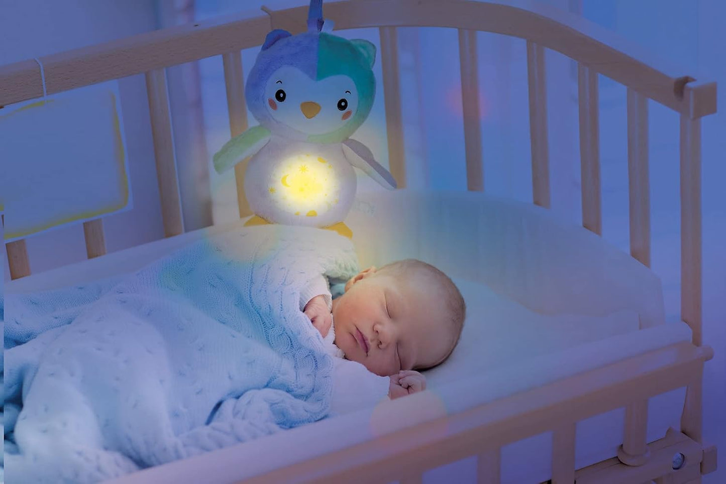 Clementoni Night Owl Light up Plush, Multi-Colour