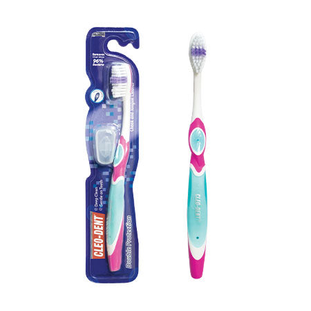 Cleo-Dent Medium Maxi Clean Tooth Brush