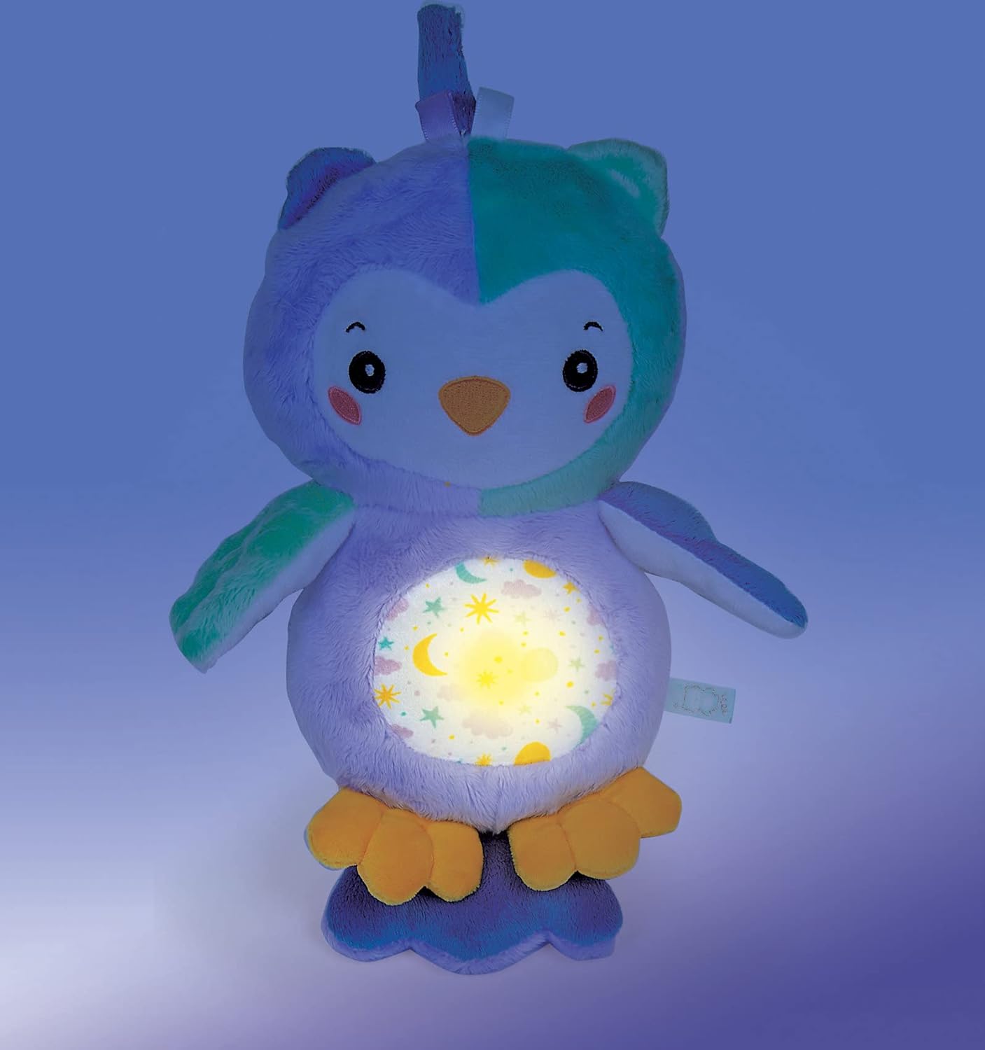 Clementoni Night Owl Light up Plush, Multi-Colour