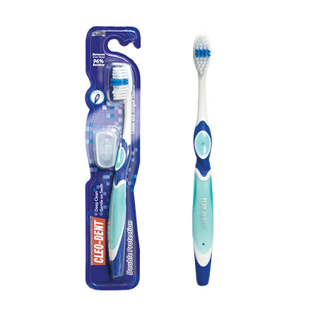 Cleo-Dent Medium Maxi Clean Tooth Brush