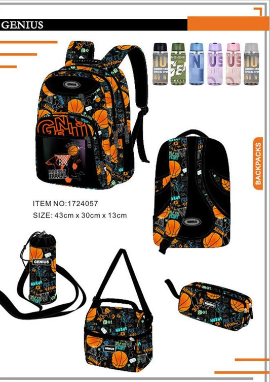 Backpack 43cm 5pcs Set