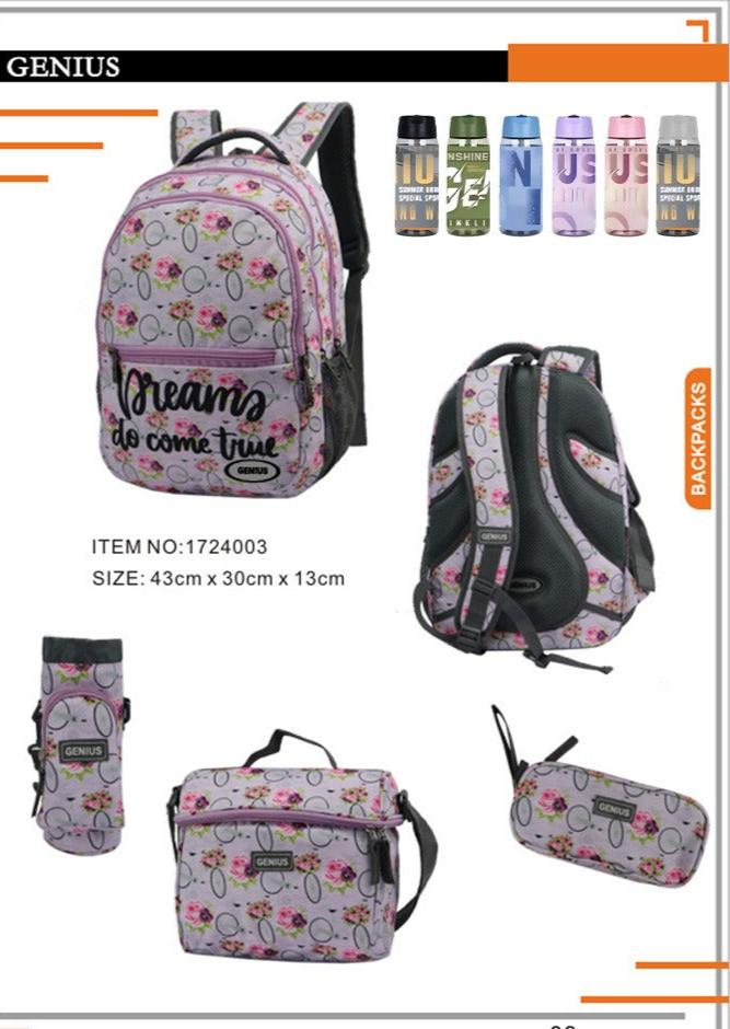 Backpack 43cm 5pcs Set