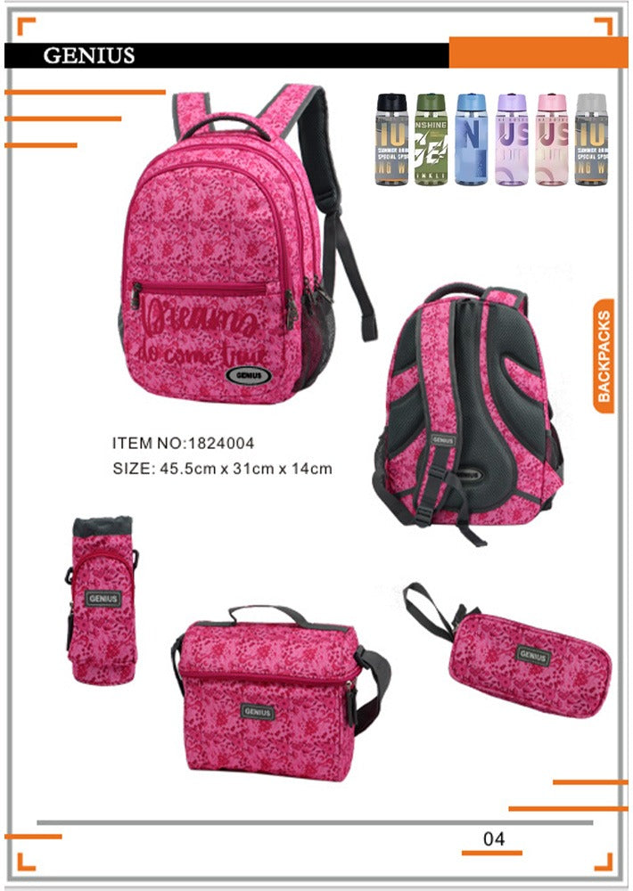 Backpack 45.5cm 5pcs Set