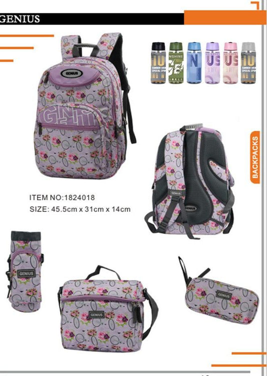 Backpack 45.5cm 5pcs Set