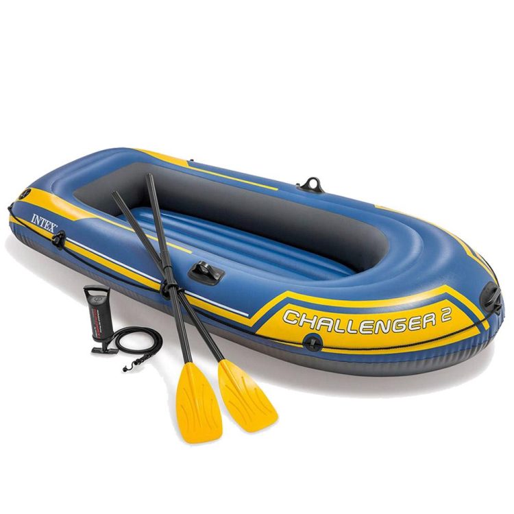 Intex Challenger 2 Set Inflatable Boat with Oars and Pump