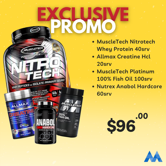 Nitrotech + Anabol Hardcore + Creatine + FishOil