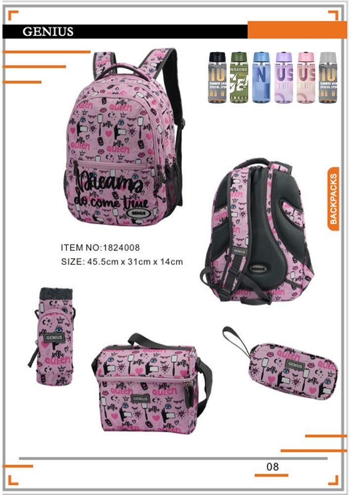 Backpack 45.5cm 5pcs Set