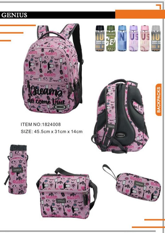 Backpack 45.5cm 5pcs Set