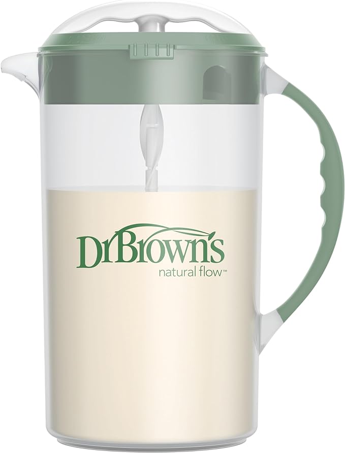 Dr. Brown's Baby Formula Mixing Pitcher with Adjustable Stopper, 32oz, BPA Free
