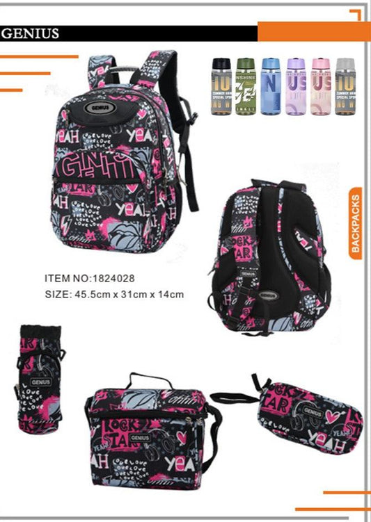 Backpack 45.5cm 5pcs Set