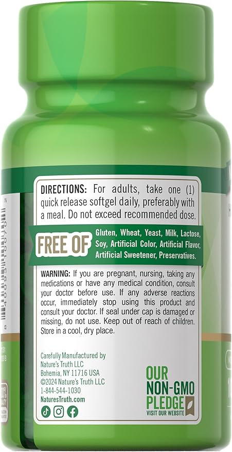 Nature's Truth D3 Vitamin 10,000 IU 100 softgels