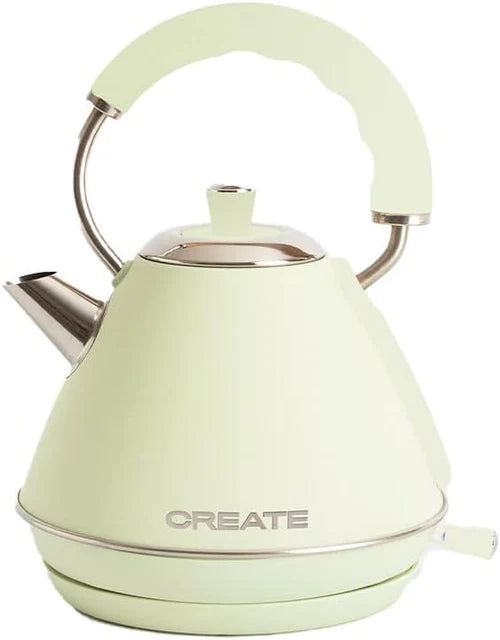 CREATE Retro Stylance 1L Electric Kettle, Green