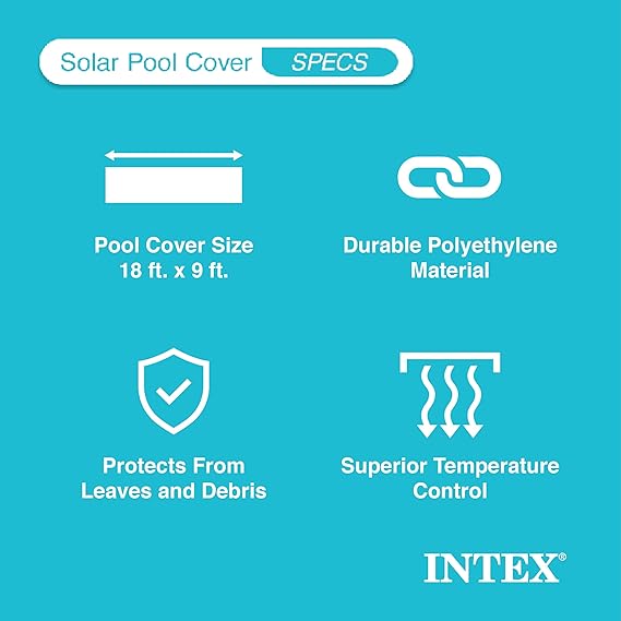 Intex Solar Cover Pool, Rectangular Frame