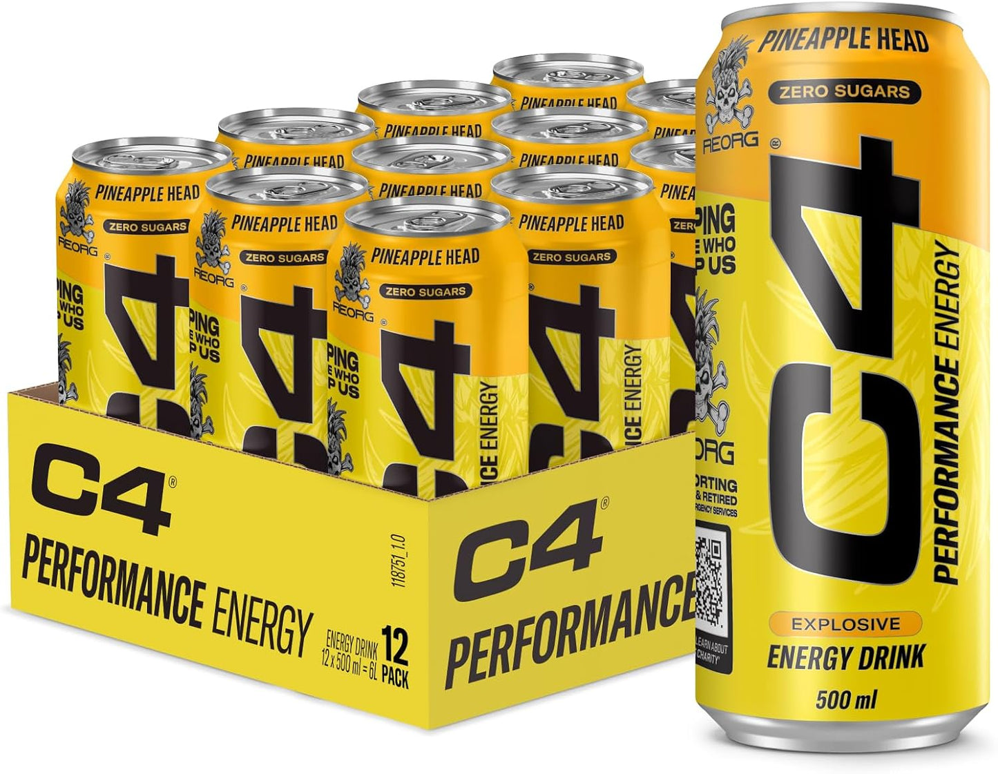 C4 Performance Energy Drinks 500ml x 12 can