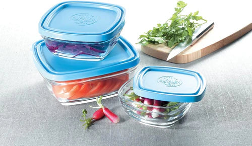 DURALEX Glass Food Container, Pack of 5