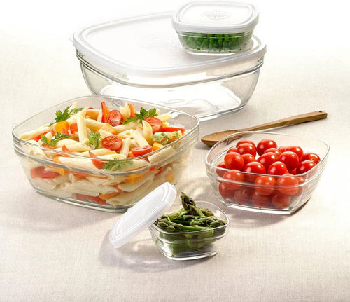 DURALEX Glass Food Container, Pack of 5