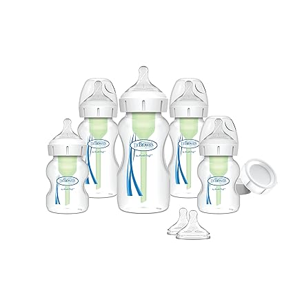 Dr. Brown's Natural Flow Anti-Colic Options+ Wide-Neck Feeding Set