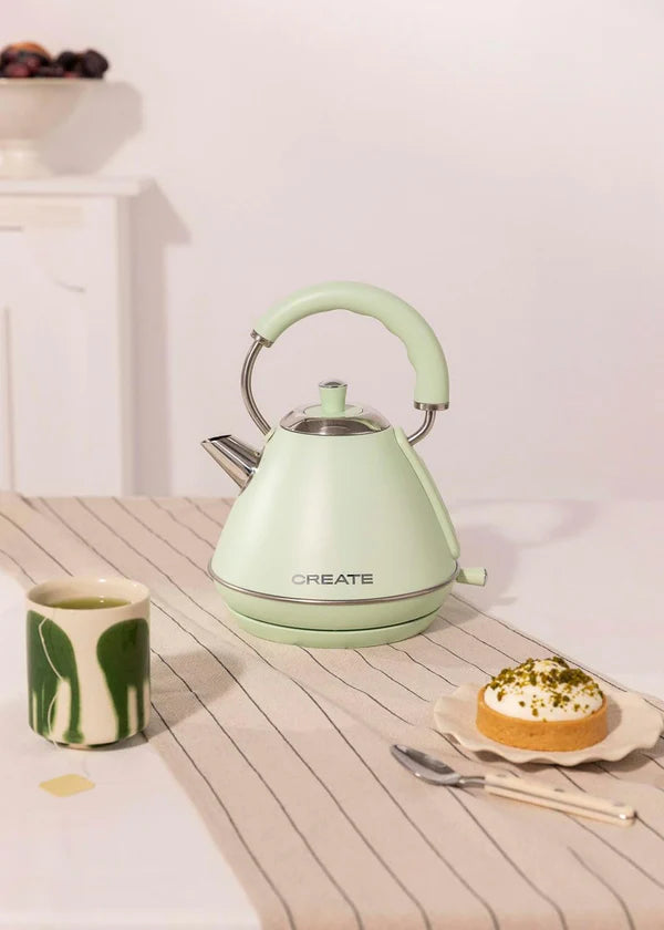 CREATE Retro Stylance 1L Electric Kettle, Green