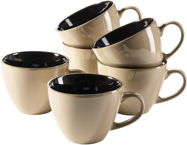 DOMESTIC Ceramic Cappuccino Cups Set