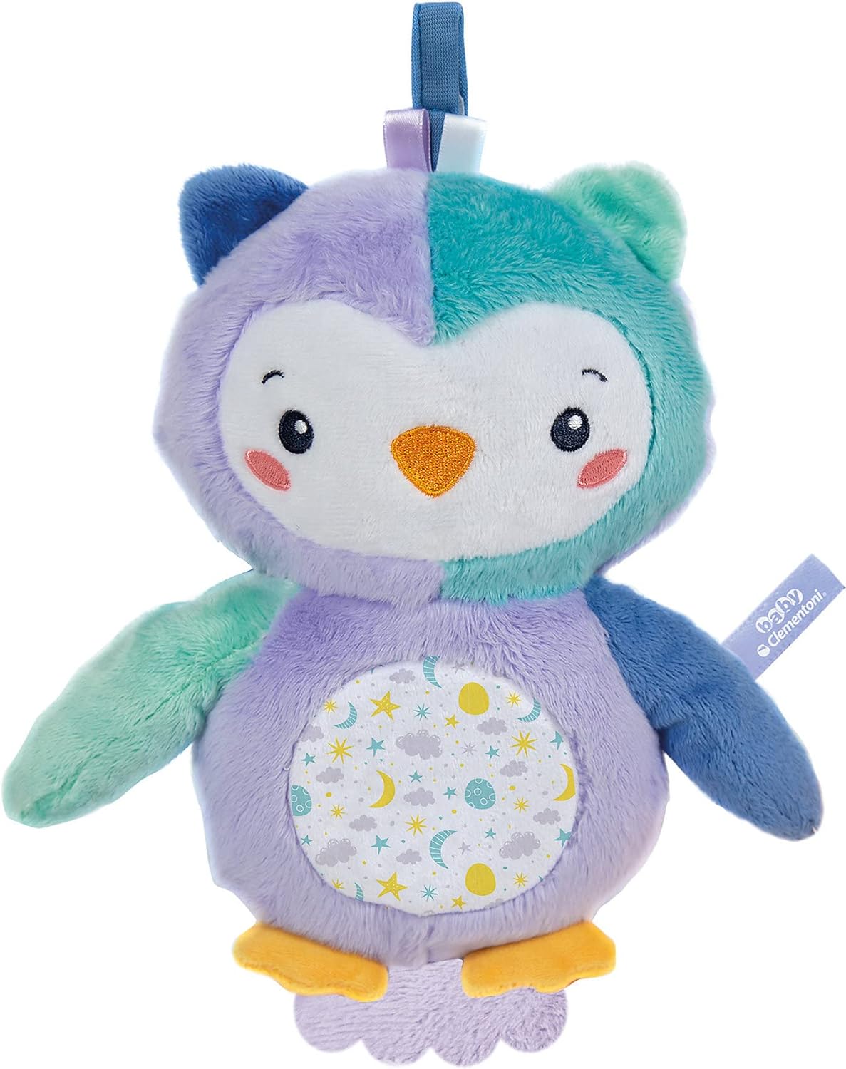 Clementoni Night Owl Light up Plush, Multi-Colour