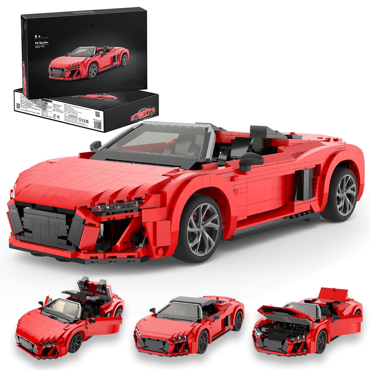 Rastar 1:14 Audi R8 Spyder Bricks