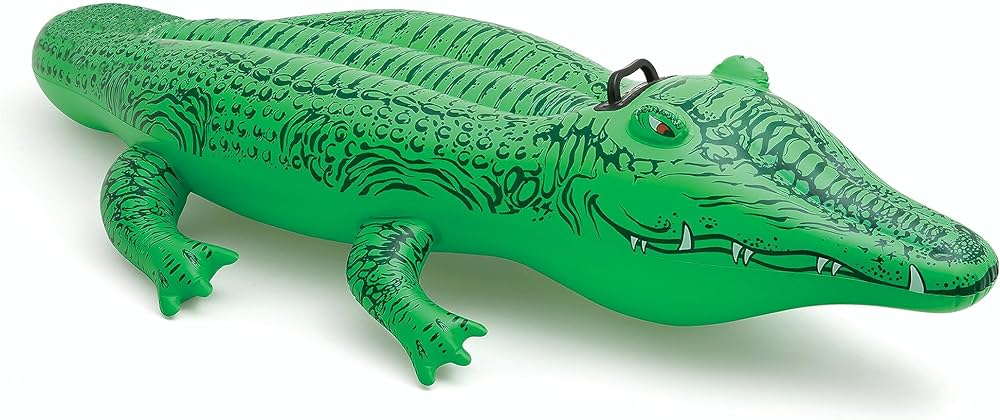 Intex Gator Ride On Inflatable Pool Float, Small Alligator 168X86 CM