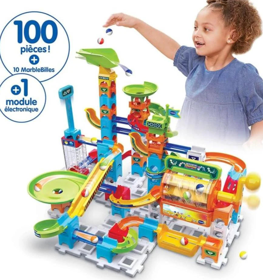 Vtech Marble Rush, circuit à billes électronique Super Action Set