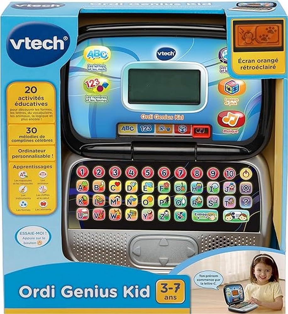 Vtech Ordi Genius Kid, Version  rose