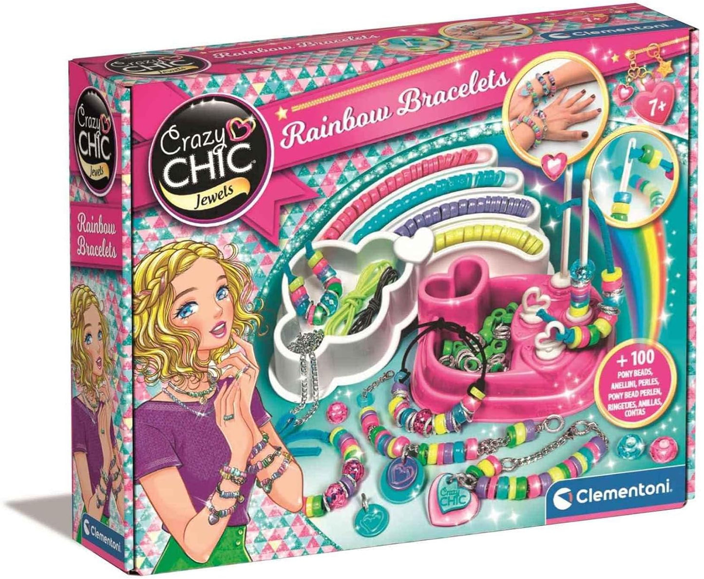 Clementoni, Crazy Chic, Trendy Bracelets craft toy for children