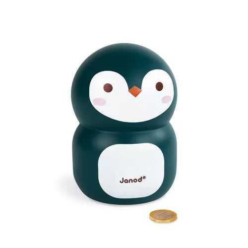 Janod Penguin Wooden Moneybox