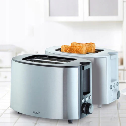 QUIGG Silver Toaster