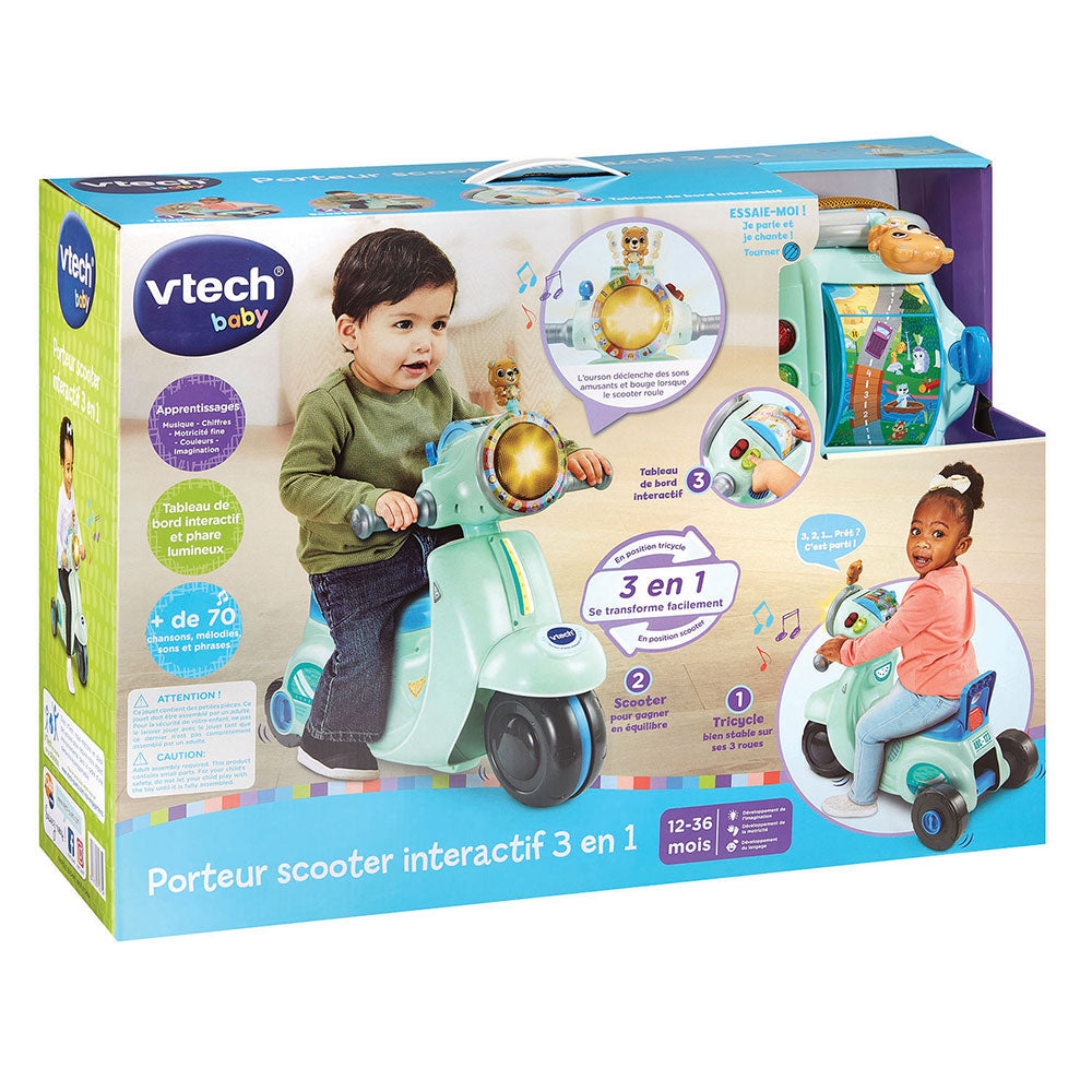 Vtech Porteur scooter interactif 3 en 1