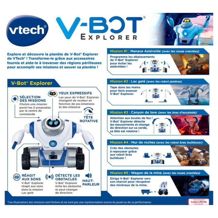 Vtech V Bot Explorer Mon robot 5 en 1