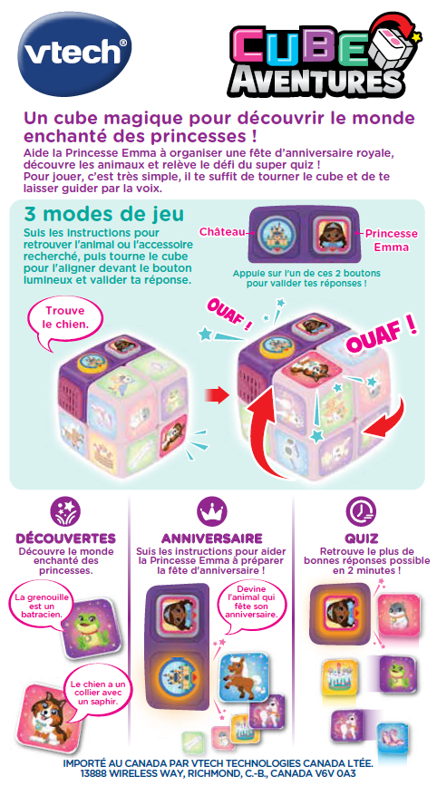 Vtech Cube Aventures - Princesse