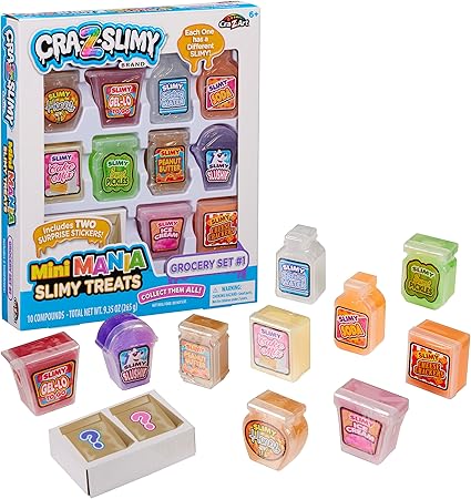 Cra-Z-Art CRA-Z-SLIMY MINI MANIA SLIMY SWEET TREATS - GROCERY SET 1